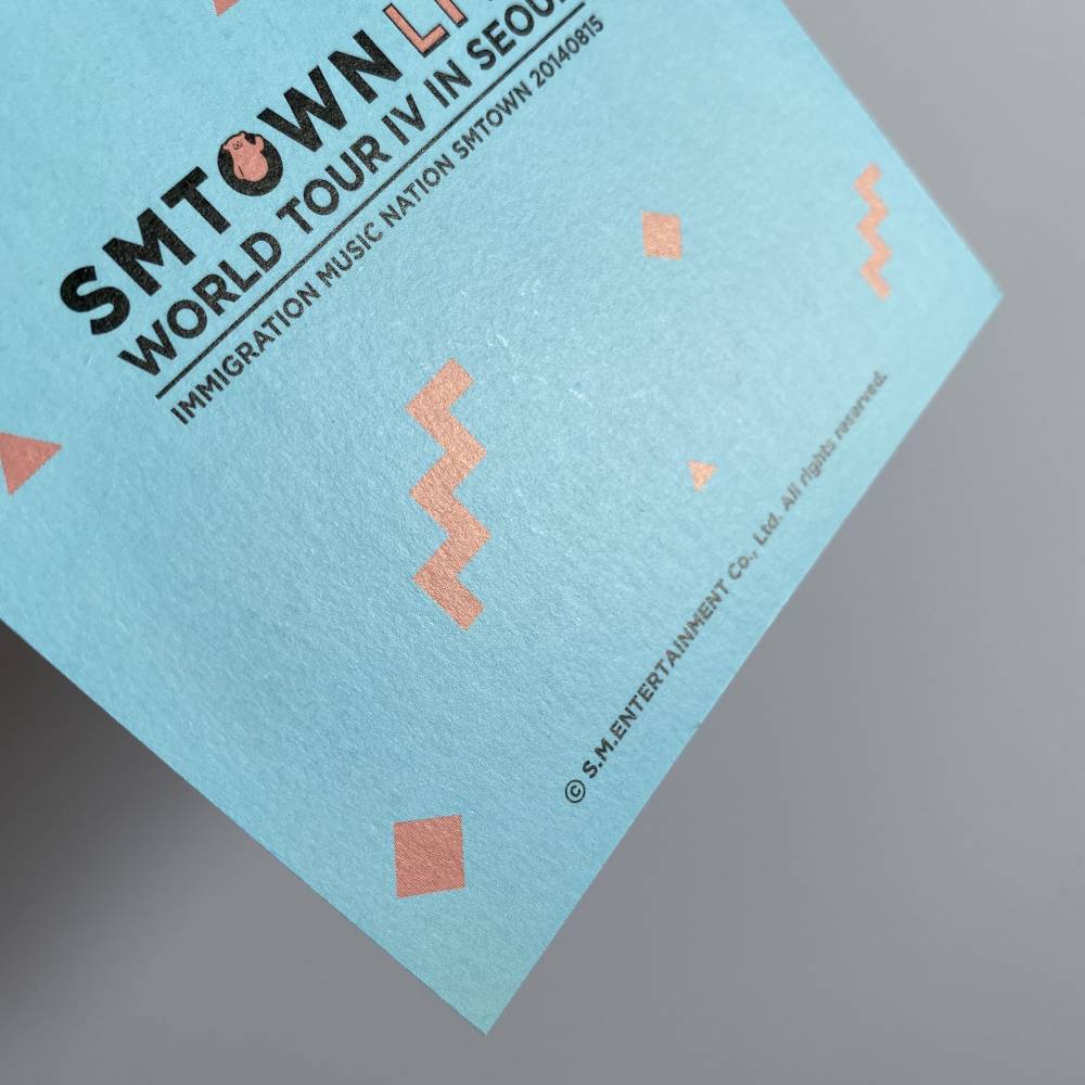 SNSD SMTOWN LIVE TOUR IV IN SEOUL OFFICIAL CONCERT POSTCARD